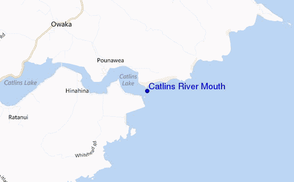 carte de localisation de Catlins River Mouth