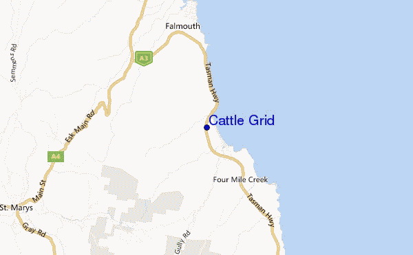 carte de localisation de Cattle Grid