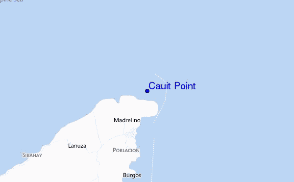 carte de localisation de Cauit Point