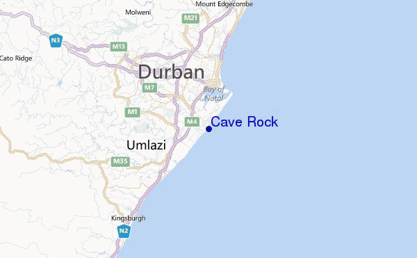 Cave Rock Location Map