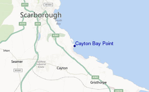 carte de localisation de Cayton Bay Point