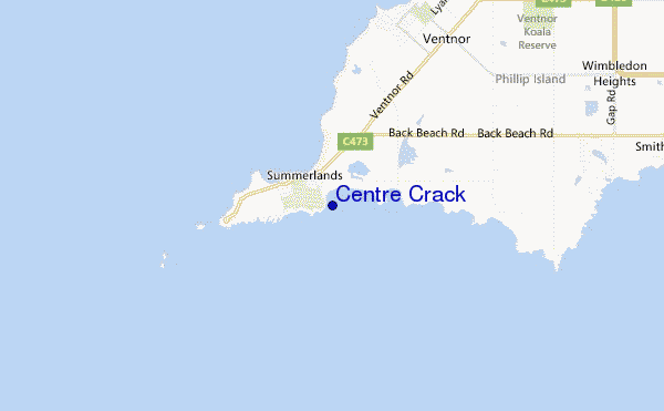 carte de localisation de Centre Crack