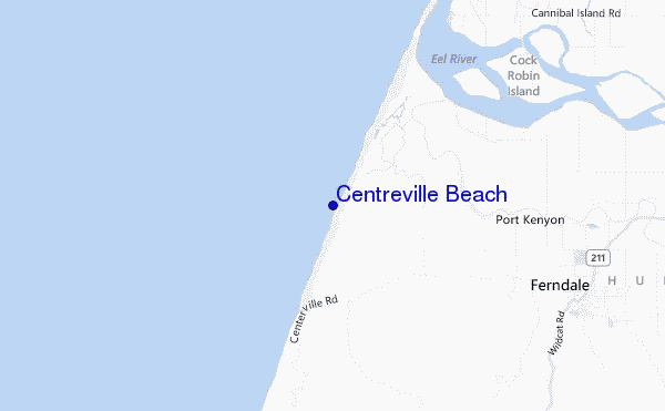 carte de localisation de Centreville Beach