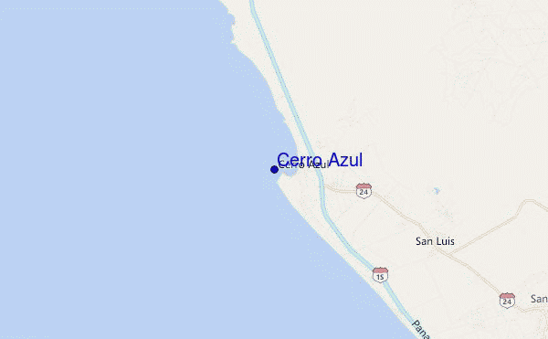 carte de localisation de Cerro Azul