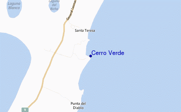 carte de localisation de Cerro Verde