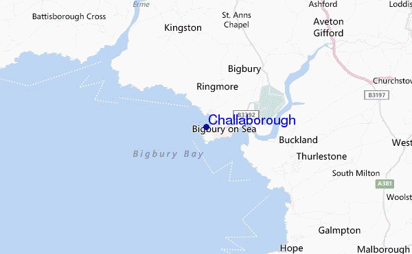 carte de localisation de Challaborough