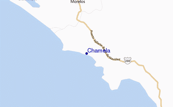 carte de localisation de Chamela