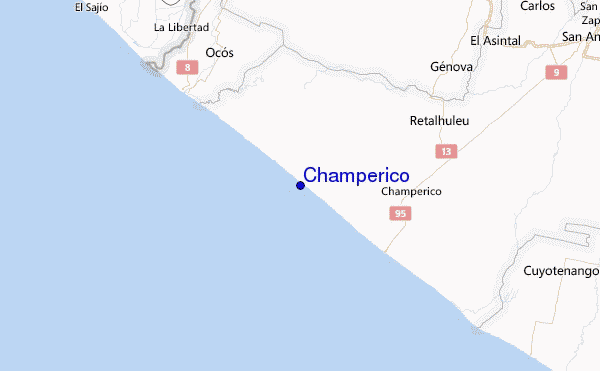 Champerico Location Map
