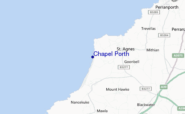 carte de localisation de Chapel Porth