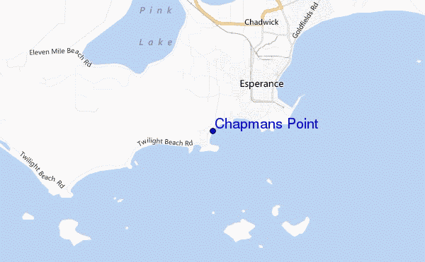 carte de localisation de Chapmans Point