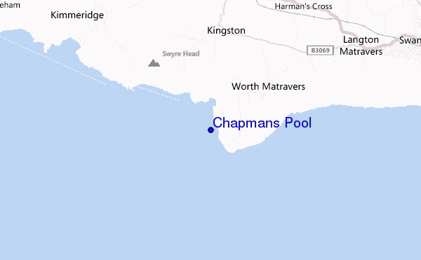 carte de localisation de Chapmans Pool