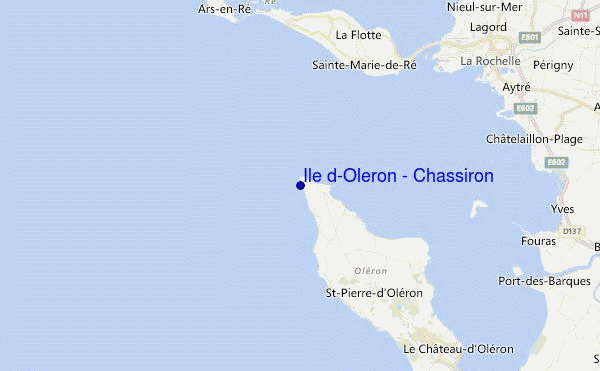 Ile d'Oleron - Chassiron Location Map
