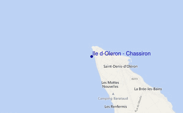 carte de localisation de Ile d'Oleron - Chassiron