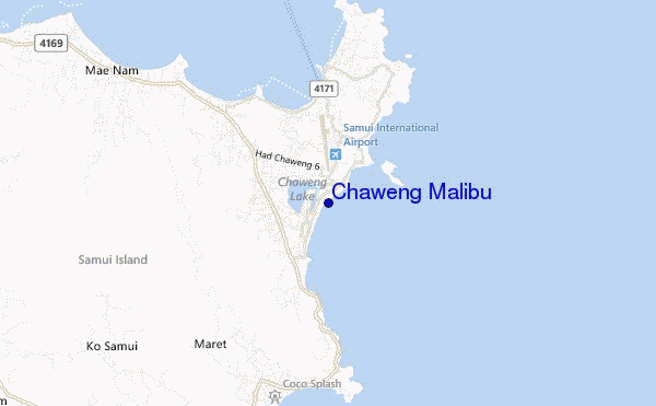 carte de localisation de Chaweng Malibu