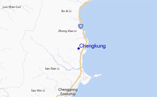 carte de localisation de Chengkung