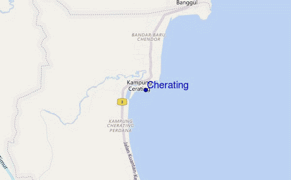 carte de localisation de Cherating