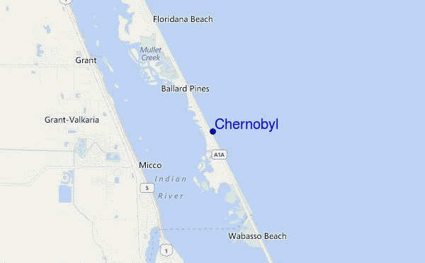 carte de localisation de Chernobyl