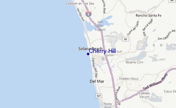 carte de localisation de Cherry Hill