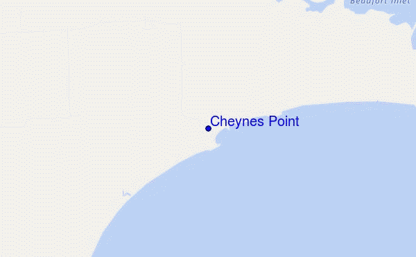 carte de localisation de Cheynes Point