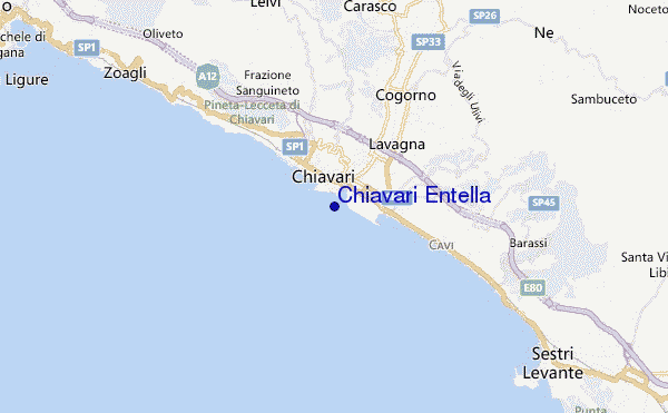 carte de localisation de Chiavari Entella