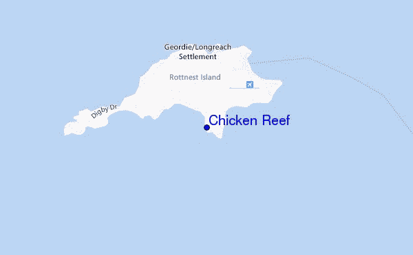 carte de localisation de Chicken Reef