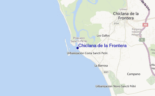 carte de localisation de Chiclana de la Frontera