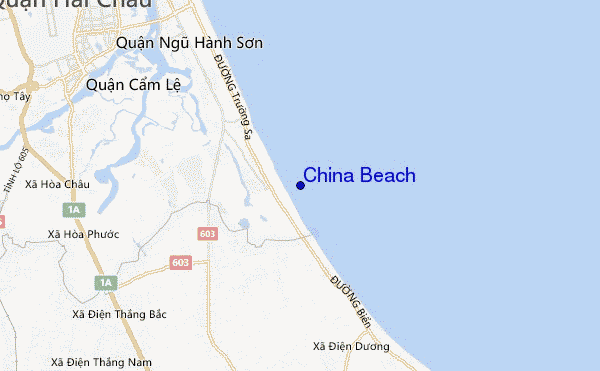 carte de localisation de China Beach