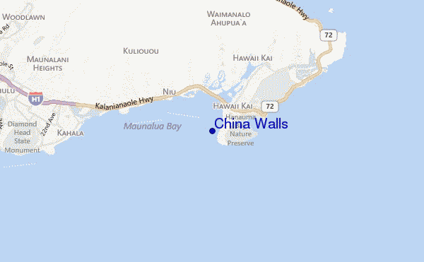 carte de localisation de China Walls