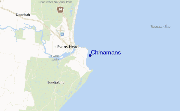carte de localisation de Chinamans