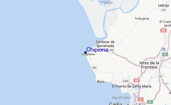 Chipiona Location Map