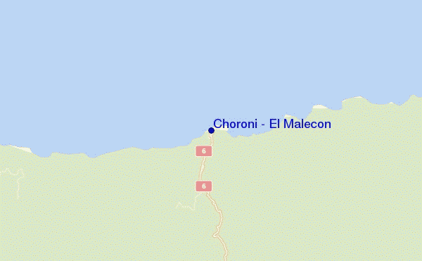 carte de localisation de Choroni - El Malecon