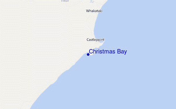 carte de localisation de Christmas Bay
