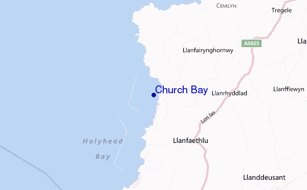carte de localisation de Church Bay