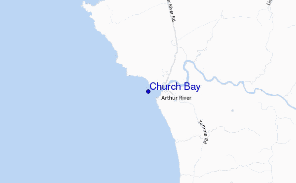 carte de localisation de Church Bay