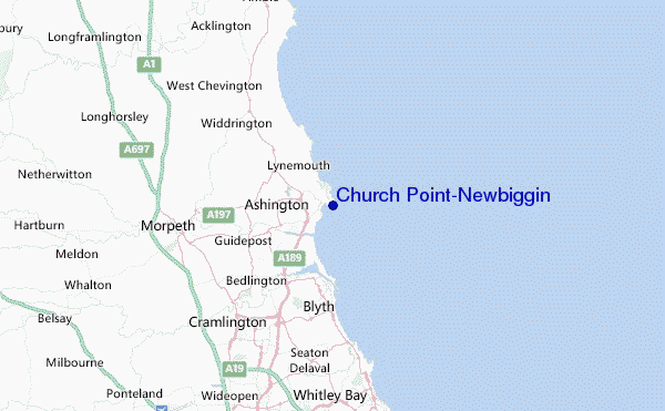 Church Point-Newbiggin Location Map