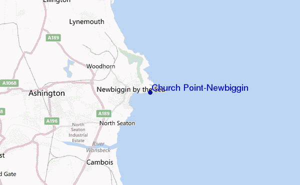 carte de localisation de Church Point-Newbiggin