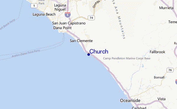Church Location Map