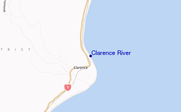 carte de localisation de Clarence River