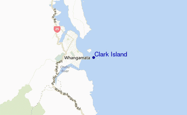 carte de localisation de Clark Island