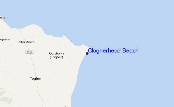 carte de localisation de Clogherhead Beach