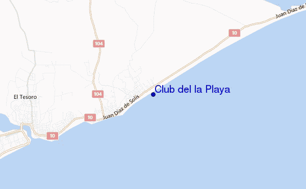 carte de localisation de Club del la Playa