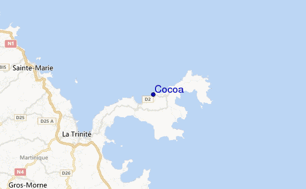 carte de localisation de Cocoa