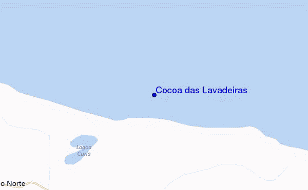 carte de localisation de Cocoa das Lavadeiras