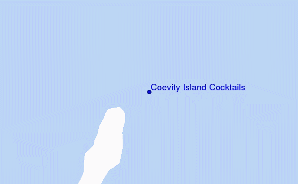 carte de localisation de Coevity Island Cocktails