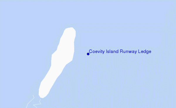 carte de localisation de Coevity Island Runway Ledge