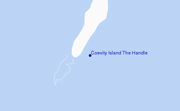 carte de localisation de Coevity Island The Handle