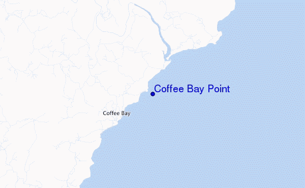 carte de localisation de Coffee Bay Point