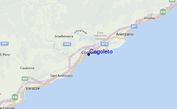 carte de localisation de Cogoleto