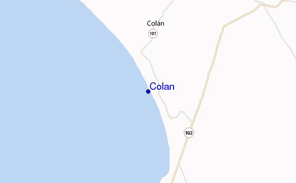 carte de localisation de Colan