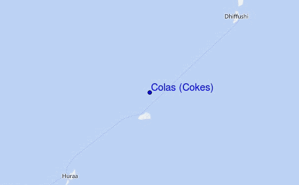 carte de localisation de Colas (Cokes)